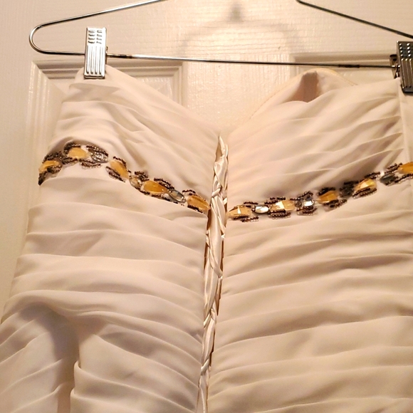 GRECIAN WEDDING GOWN BY LIGHT IN THE BOX SIZE 16 - Picture 7 of 10